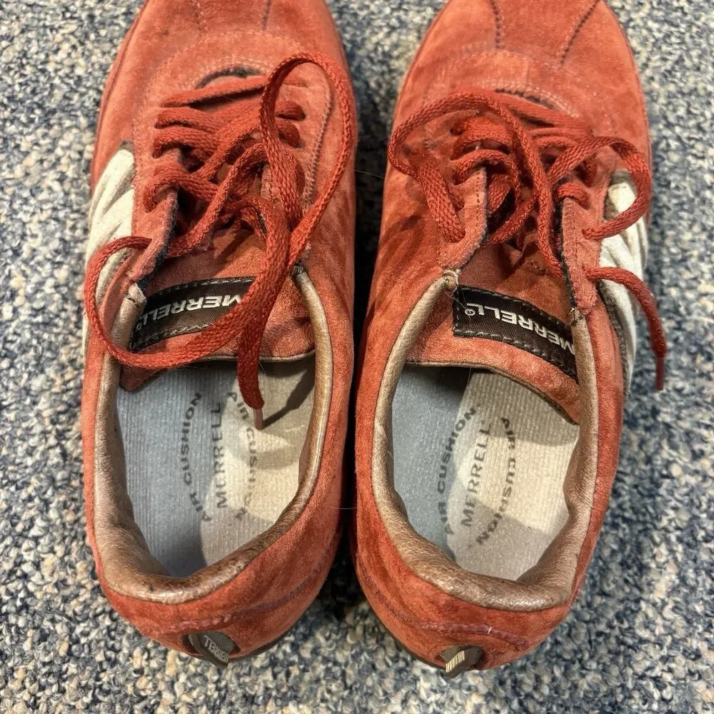 Merrell Sprint Blast Leather Suede Sneakers Everyday Red Women’s Size 7 EU 37.5
